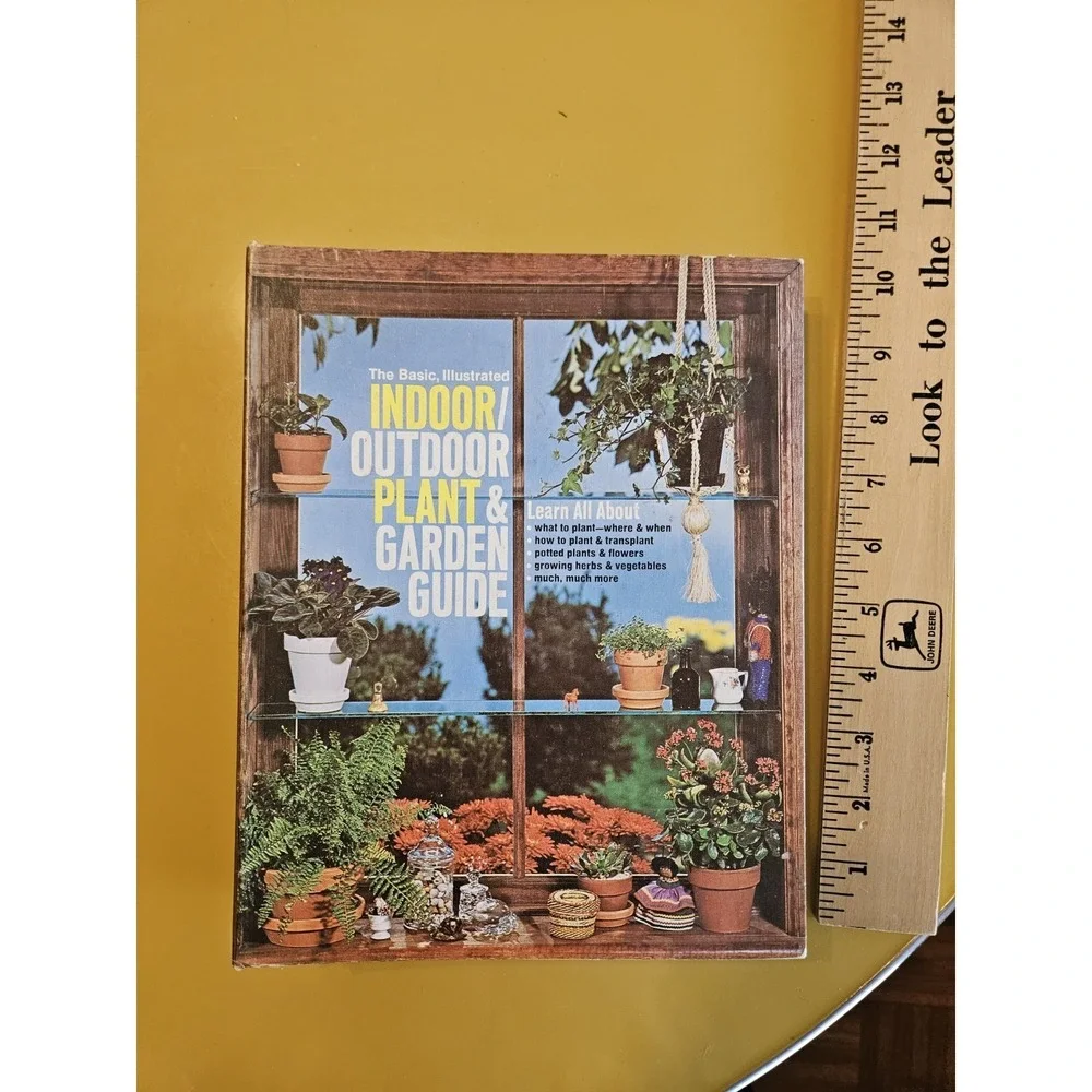 Vintage The Basic, Illustrated Indoor Outdoor Plant & Garden Guide by Beth‎ York